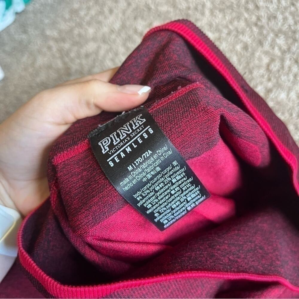 Pink Victoria’s secret’s seamless burgundy and red leggings - Picture 5 of 5